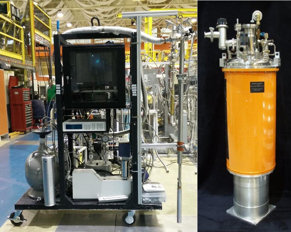 ICE dil fridge with 50mm Orange Cryostat