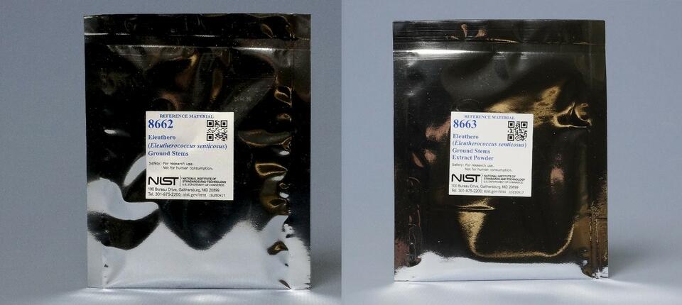 Reference Materials 8662 Eleuthero (Eleutherococcus senticosus) Ground Stems and 8663 Eleuthero (Eleutherococcus senticosus) Ground Stems Extract Powder