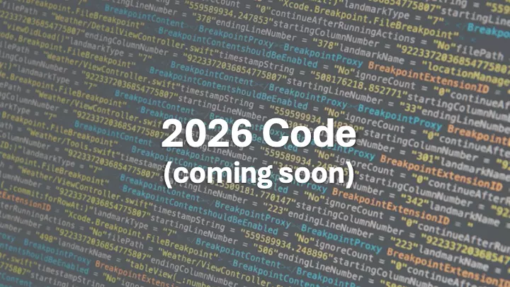 Picture for Code 2026