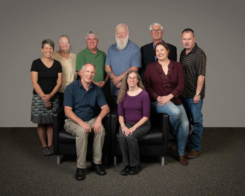 Back Row: Sandel, Crews, Drapela, Oliver, Blumer, Holiday Front Row: Bergren, Potts, Schlatter