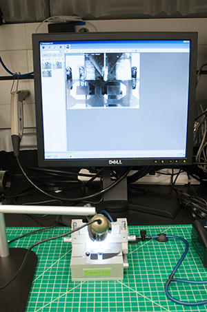 Photograph of the Lattice Gear LatticeAx cleave tool.