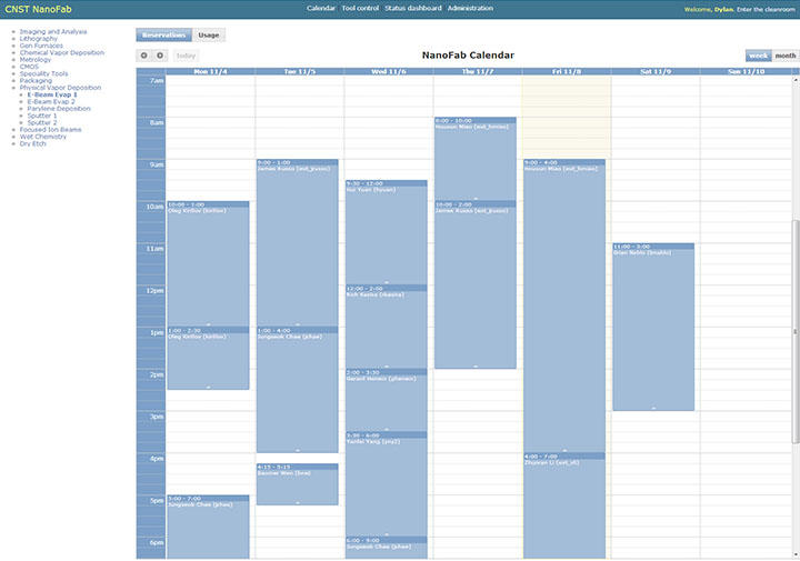 NEMO Calendar Screen Capture