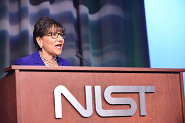 Secretary of Commerce Pritzker at the 2014 NIST awards ceremony