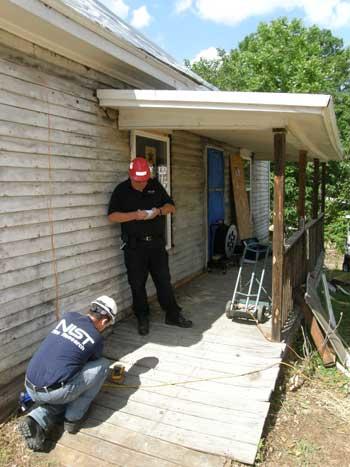 Spartanburg fire test setup