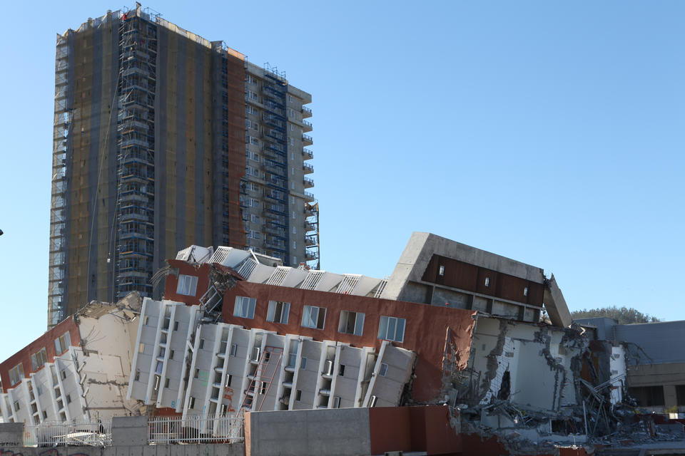 The Condominio Alto Rio, a high-rise apartment building in Concepcion, Chile, collapsed as a result of the magnitude 8.8 earthquake on Feb. 27, 2010.