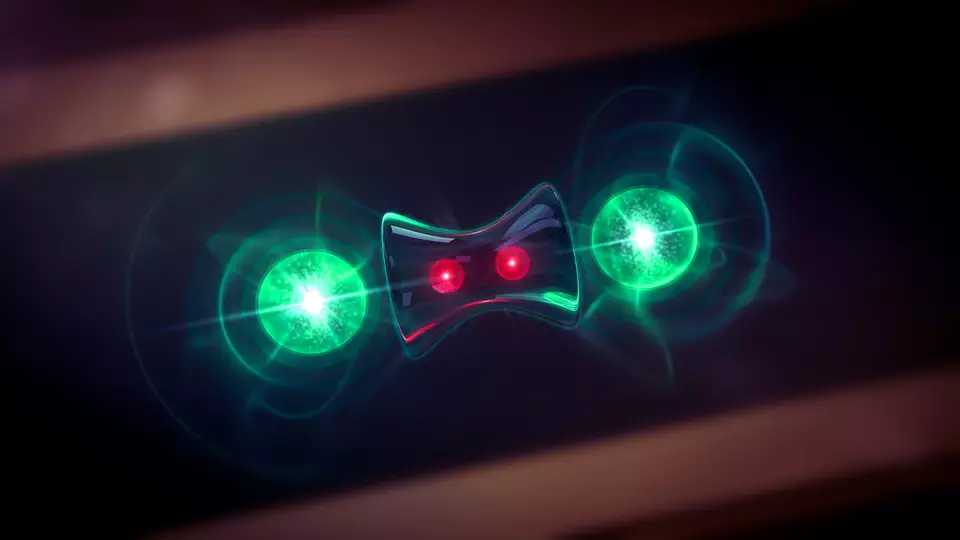 Artist's conception of NIST experiment