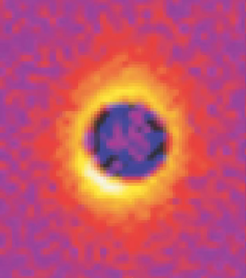 image that looks like a sun during an eclipse