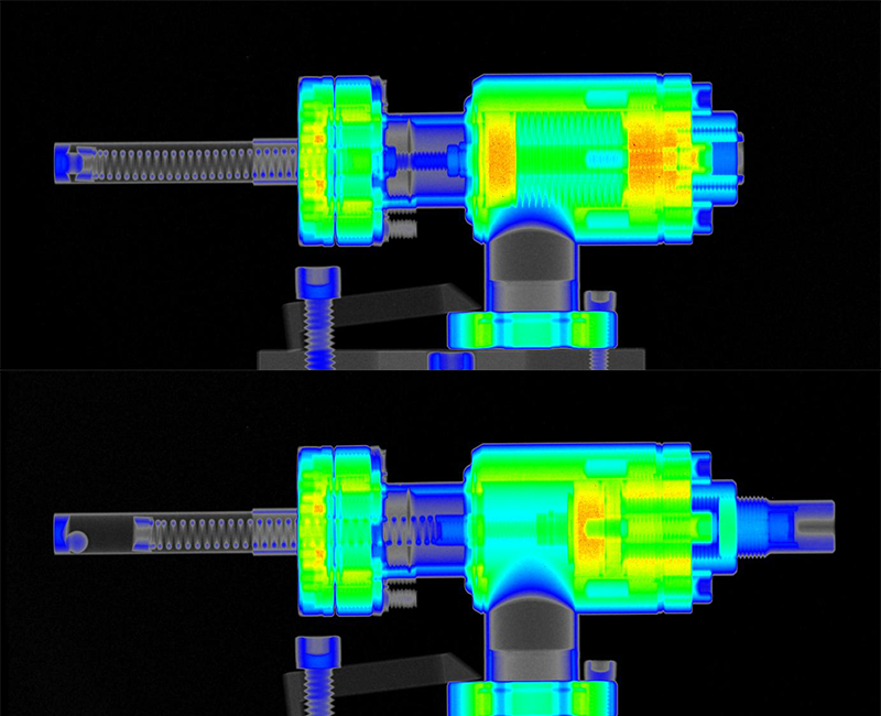 radiograph of mechanism