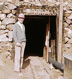 Jan Hall at Poorman's Relief Gold Mine.