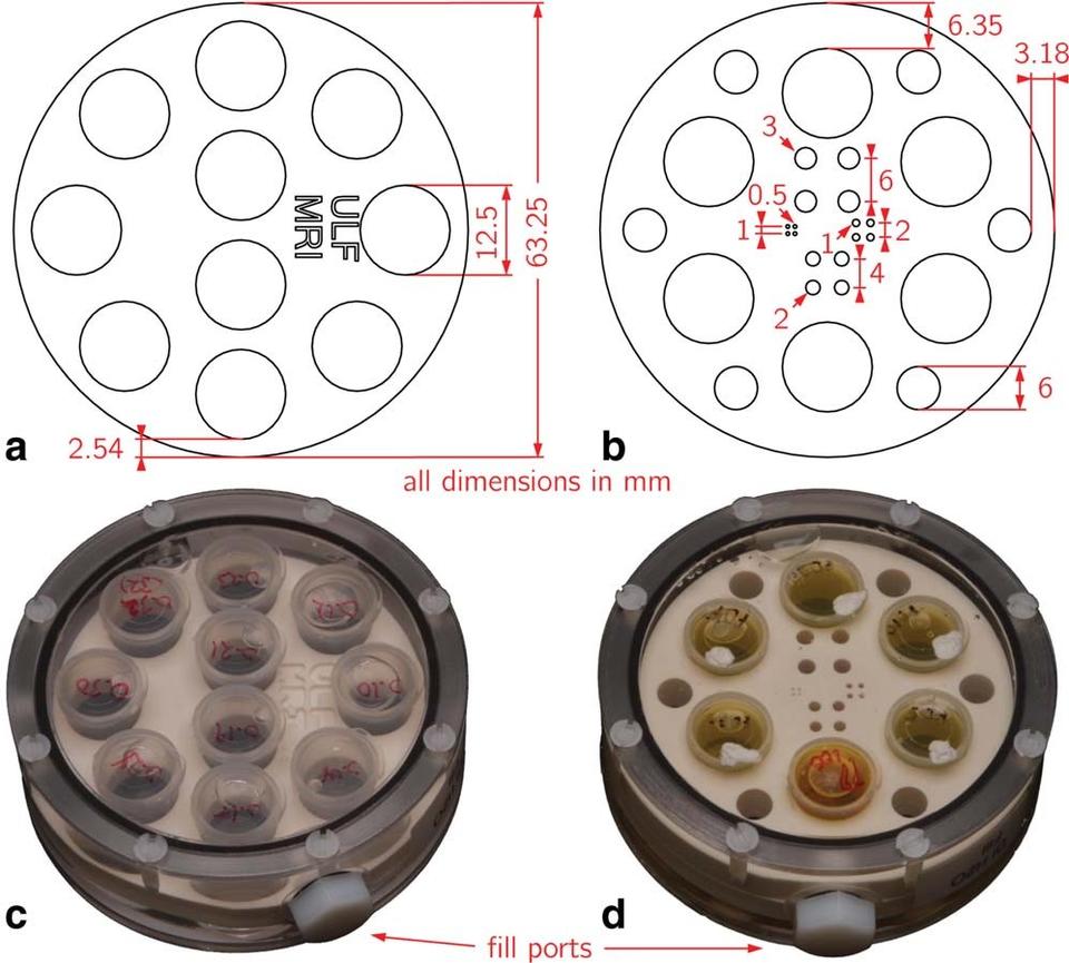 ULF-MRI phantoms