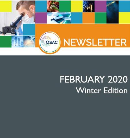 Cover of OSAC's Winter 2020 Newsletter