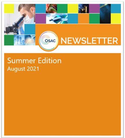 Cover of OSAC's 2021 Summer Newsletter