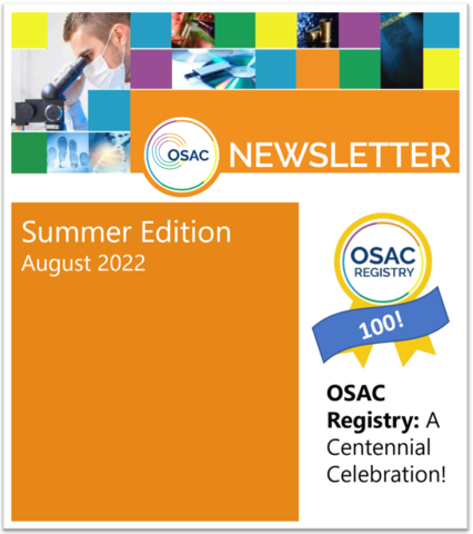 Cover of OSAC's 2022 Summer Newsletter