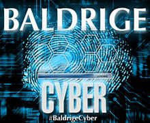 Baldrige Cybersecurity text showing loading icon.