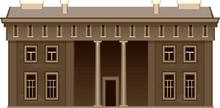 Clip art image of brown building