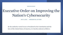 Image representing the EXECUTIVE ORDER 14028, IMPROVING THE NATION'S CYBERSECURITY