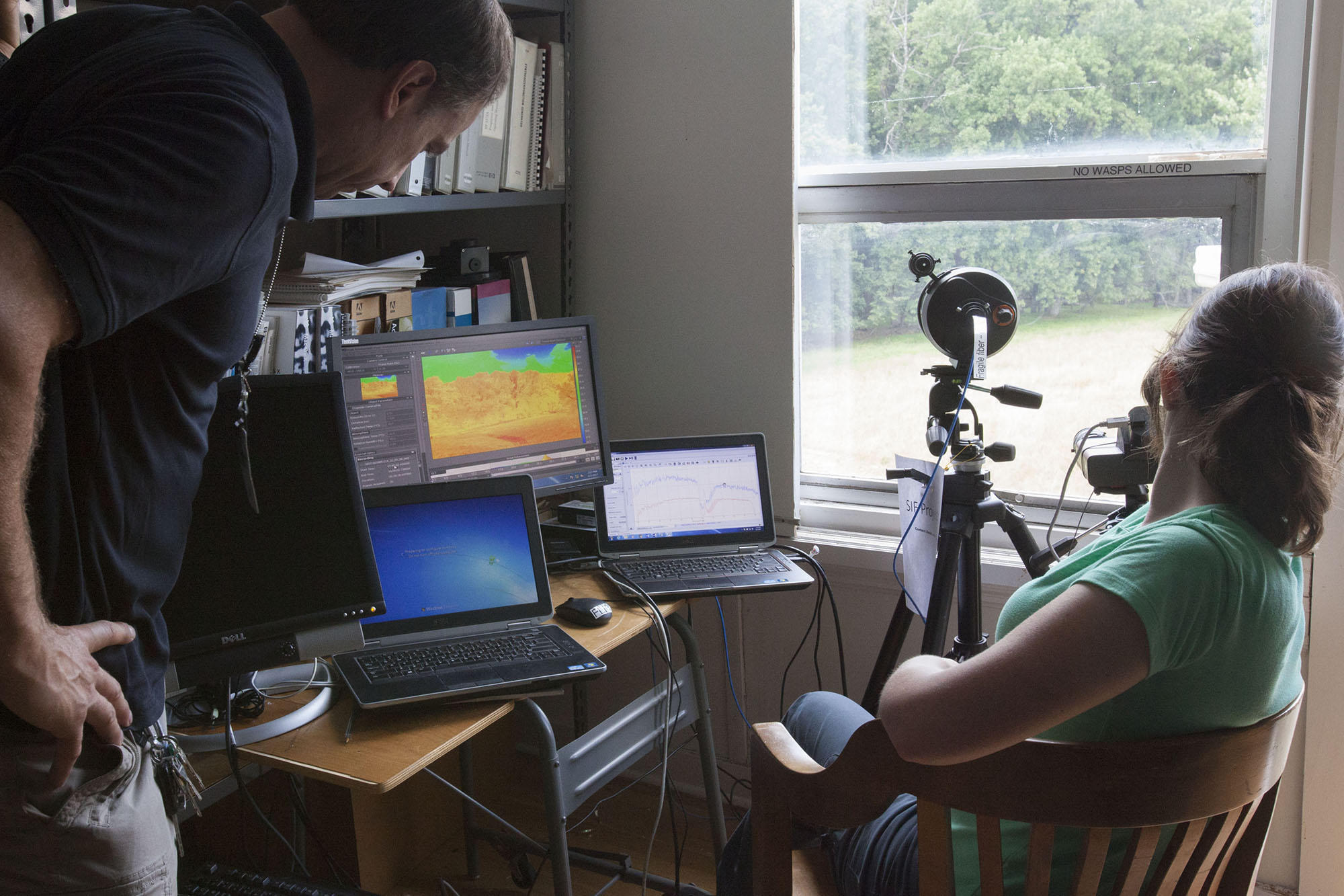 Aiming the SIF sensor