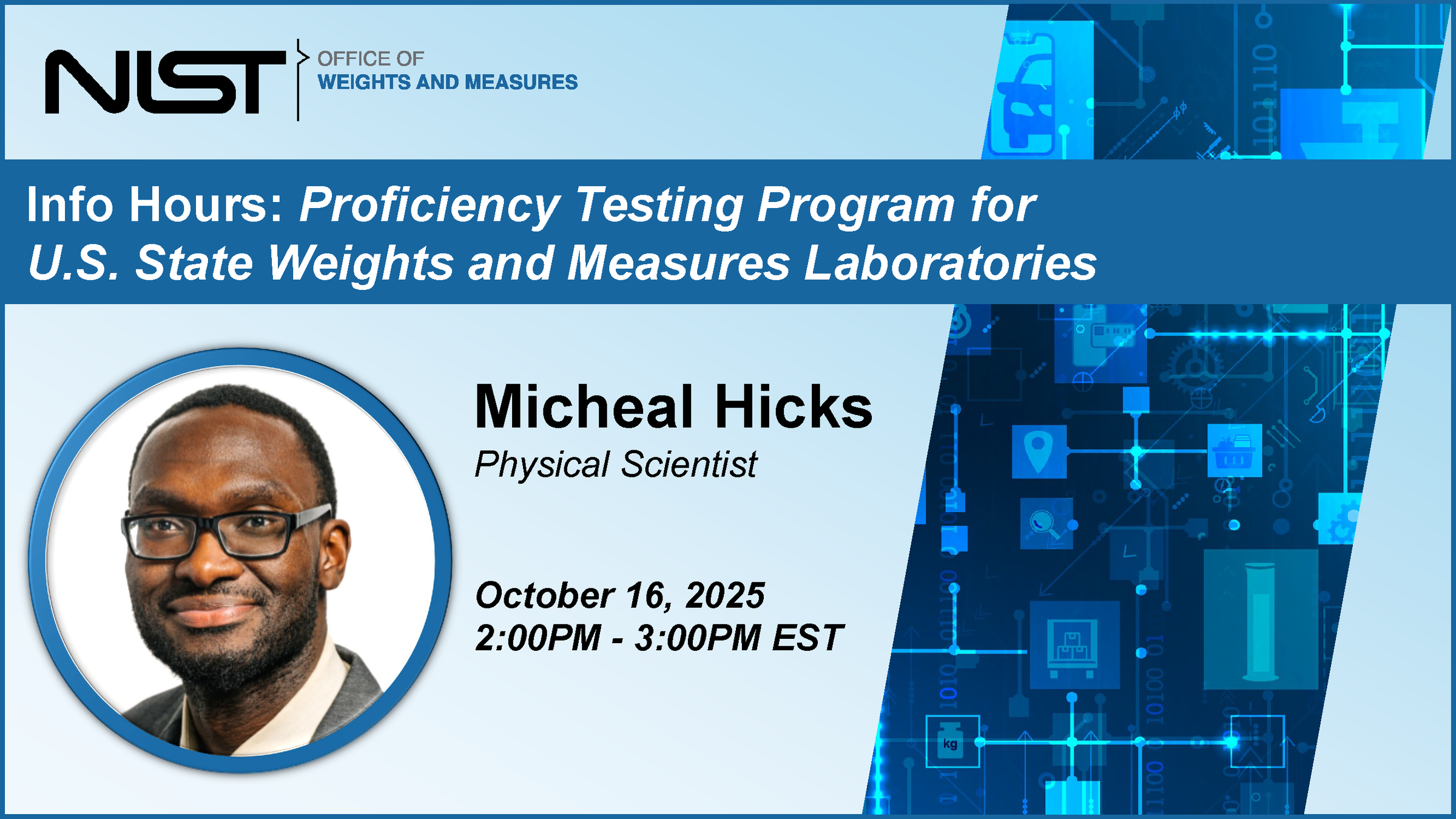 Proficiency Test Program Proficiency Testing Program for U.S. State Weights and Measures Laboratories