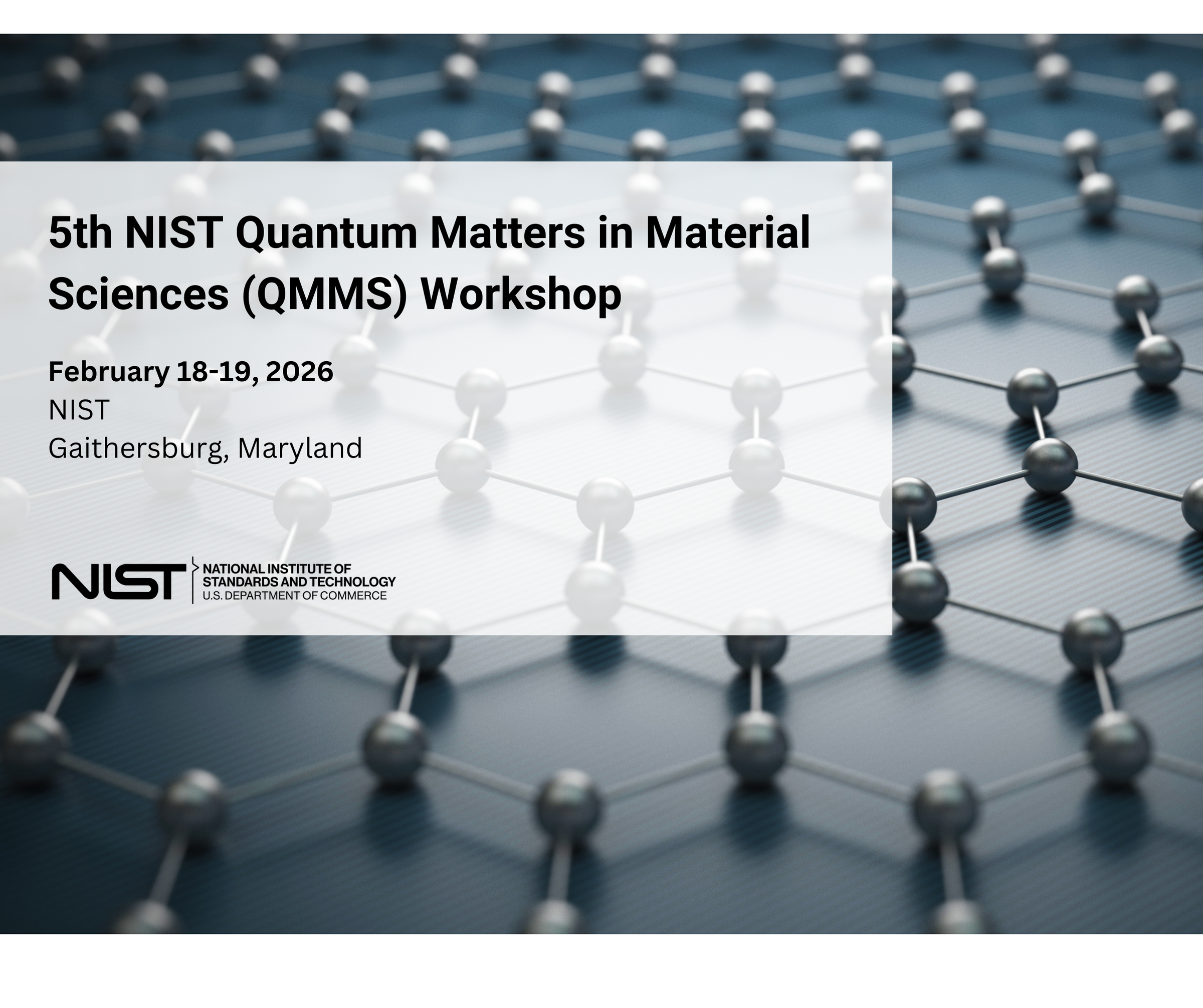5th NIST Quantum Matters in Material Sciences (QMMS) Workshop