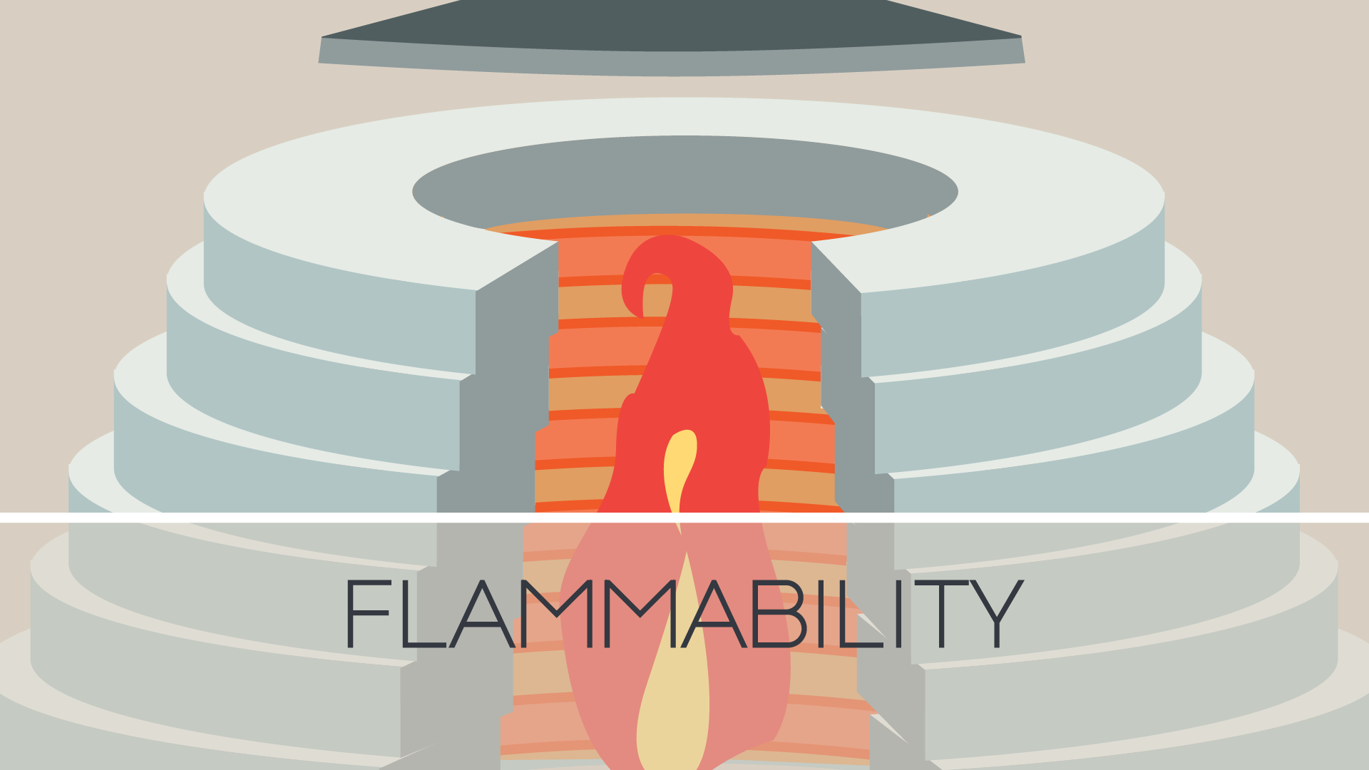 Flammability describes how easily a material catches fire and how intensely it burns. An instrument called a cone calorimeter can measure these properties. Learn more about it: ▻