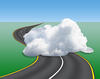 cloud on road
