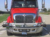 Photo of the front of a truck cab that has been instrumented for NIST tests of collision warning systems.