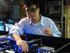 Photo of NIST physicist Jun Ye with his strontium atomic clock