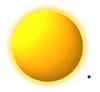 Illustration showing how much smaller sodium-like tungsten ions are compared to sodium atoms.