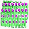 Transmission electron microscope (TEM) tomography provides a nanoscale, 3D visualization of the structure of a templated block copolymer.