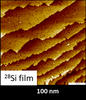 STM image of a 28-Si film deposited onto a Si/100 substrate