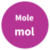 Mole SI Symbol Circle Graphic