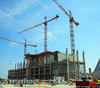 Photo of construction cranes