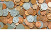 Pennies, quarters, dimes, and nickles