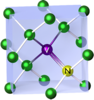 Nitrogen-vacancy center in a diamond crystal