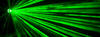 Image green laser beams against a black background