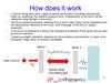 This image of a chart titled "How does it work" that describes the optomechanical reference. 