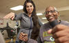 Adventist Health White Memorial employee working with a patient in Cardiac Rehab.