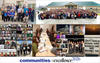 Collage of photos depicting groups of people posing together at various COE 2026 events.