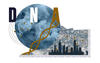 collage of images from the WTC disaster and the NYC skyline with a representation of a DNA molecule and the letters DNA, 