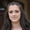 a young woman with brown hair