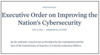 Executive Order on Improving the Nation's Cybersecurity Image