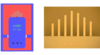 Images of SRM 3461 device and enlarged view of the cantilever arrays at one end