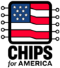 what is sampling plan in research methodology Square with rounded edges. Fill of square looks like American flag. Coming off the sides of the square are lines with unfilled circles at end. Words underneath: CHIPS for AMERICA