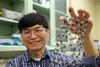 Ming Zheng holding Carbon Nanotube