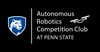 black logo that reads, "Autonomous Robotics Competition Club at Penn State"