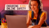 Video title screen shows young girl at computer with title: Ensuring Kids' Online Safety