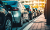  Public parking along the street with charging points for electric vehicles