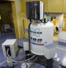Photograph of a Bruker 700 model NMR with a samplejet sample automation attachment. 