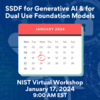 SSDF for Generative AI & for Dual Use Foundation Models - calendar with January 17th circled