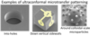 Ultra-conformal microprint technology used to micropattern 3D surfaces that are geometrically too challenging for patterning with conventional microfabrication systems.